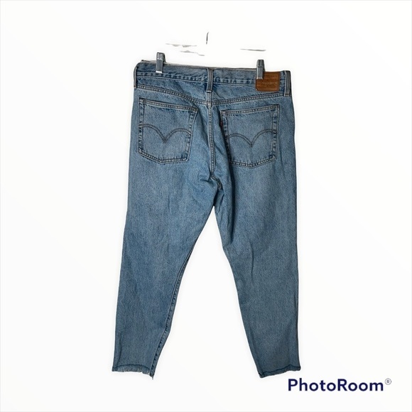 LEVI'S Medium Wash High Rise Button Fly Wedgie Straight Fit Jeans Size 31 - Picture 10 of 16